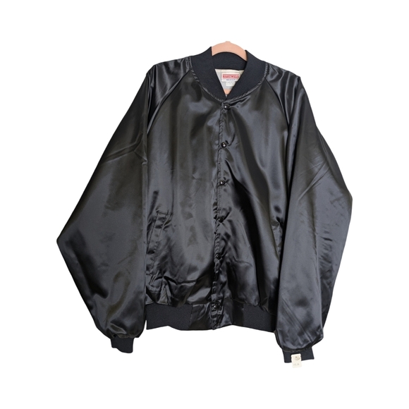 Billy Bob's Texas Ft. Worth Deadstock XL Womens Satin Embroidered Bomber Jacket - Picture 3 of 13
